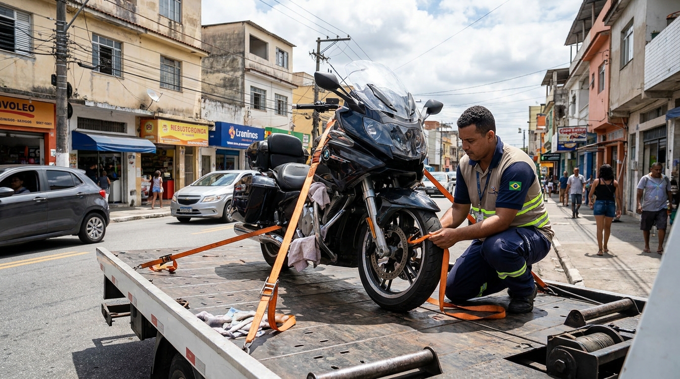 Remoção de Moto em Pane no Caxambu, Petrópolis‑RJ